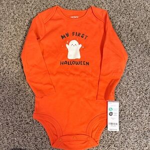 Carter's Bright Orange Halloween Bodysuit